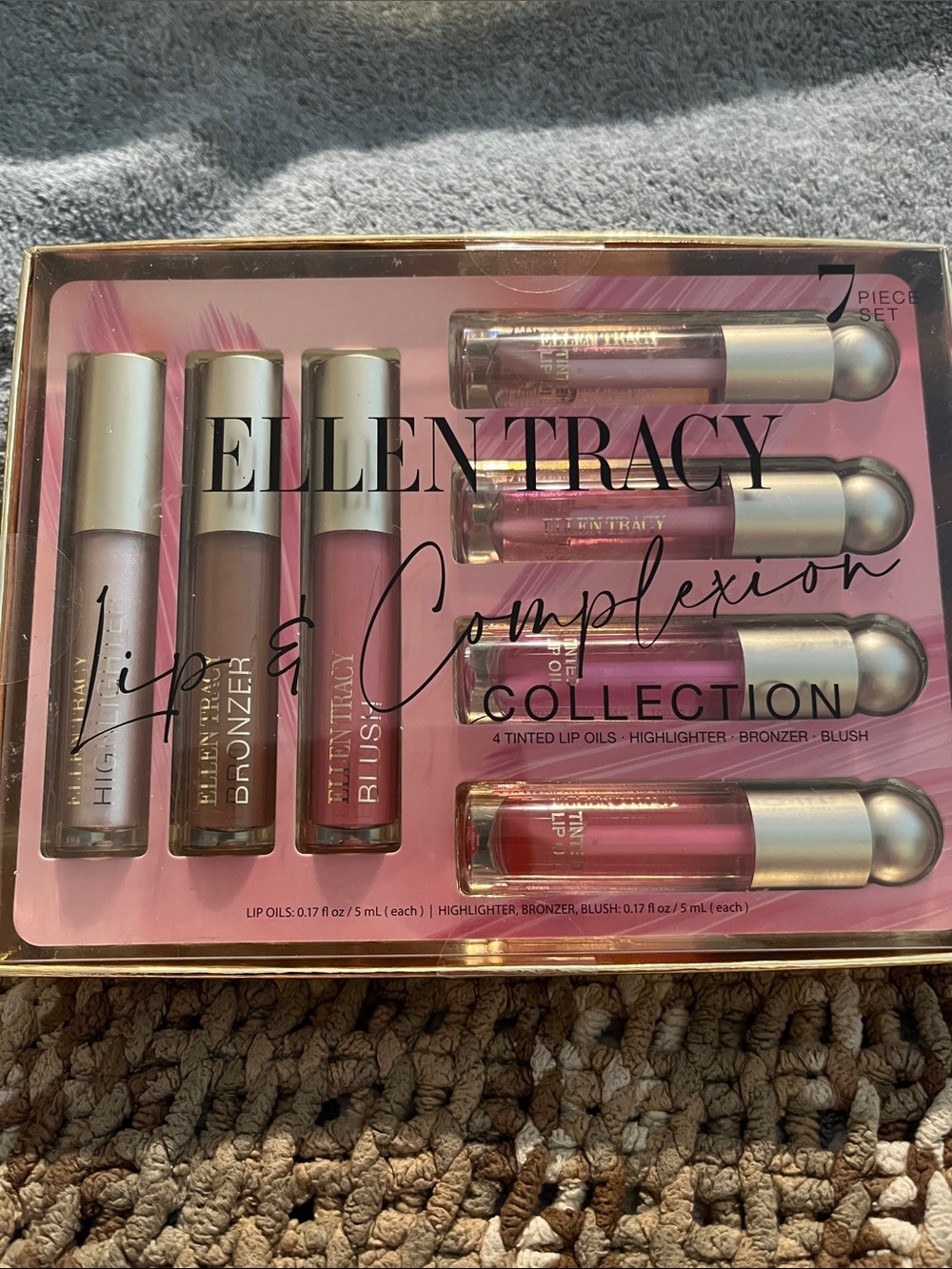 NIB Ellen Tracy Lip & Complexion Collection — Pink and Rose Shades